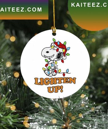 Snoopy Merry Christmas Lighten Up Snoopy Ornament Christmas Snoopy Decor
