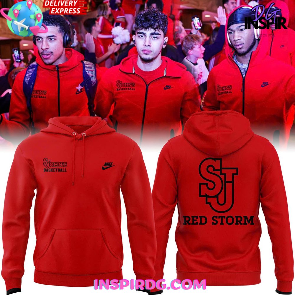 St. John’S Red Storm Basketball 2025 Nike All Over Print Hoodie, 3D Hoodie