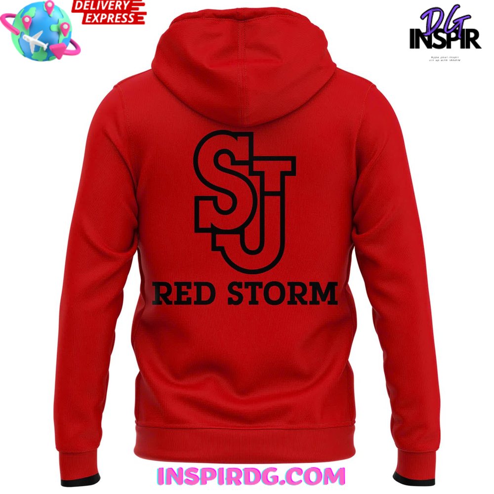 St. John’S Red Storm Basketball 2025 Nike All Over Print Hoodie, 3D Hoodie - Image 3