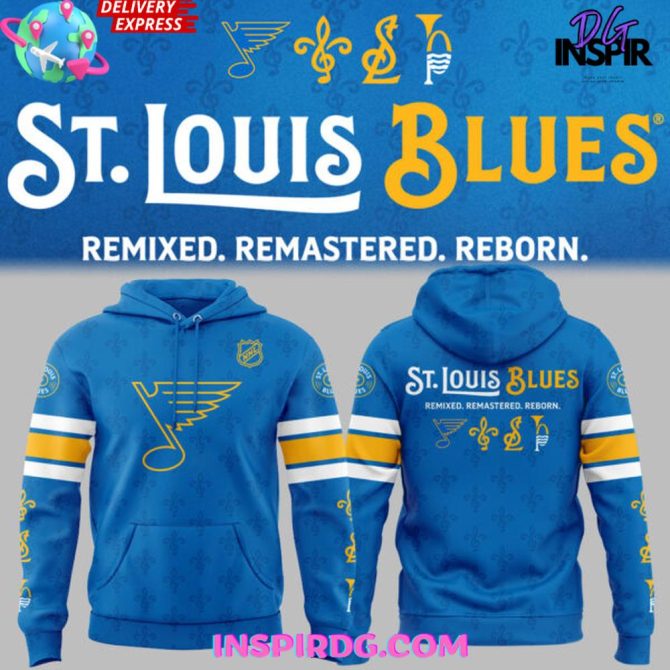 St. Louis Blues "Remixed X Remastered X Reborn" Special All Over Print Hoodie