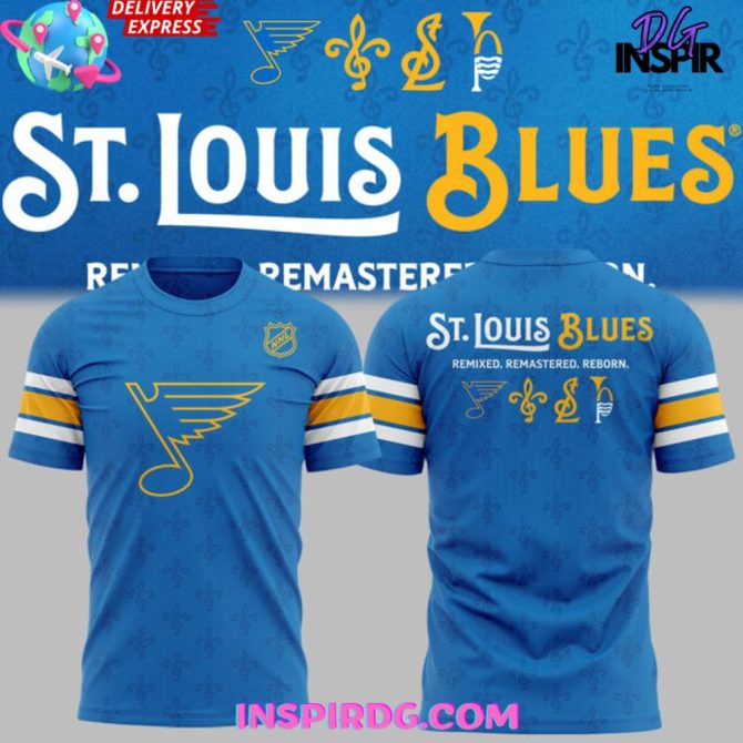 St. Louis "Blues Remixed Remastered Reborn" Special T-Shirt