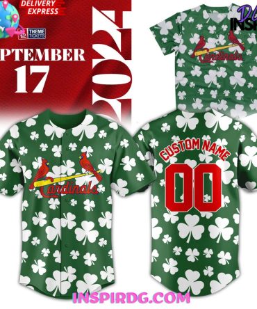 St. Louis Cardinals Halfway To St. Patrick'S Baseball Jersey