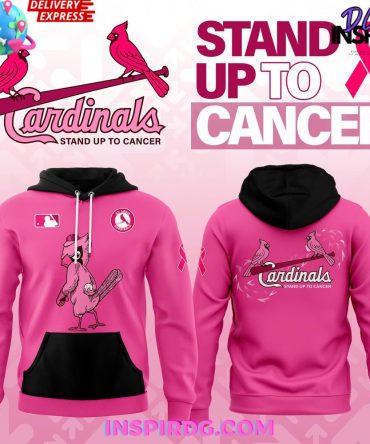 St. Louis Cardinals Stand Up To Cancer Special All Over Print Hoodie