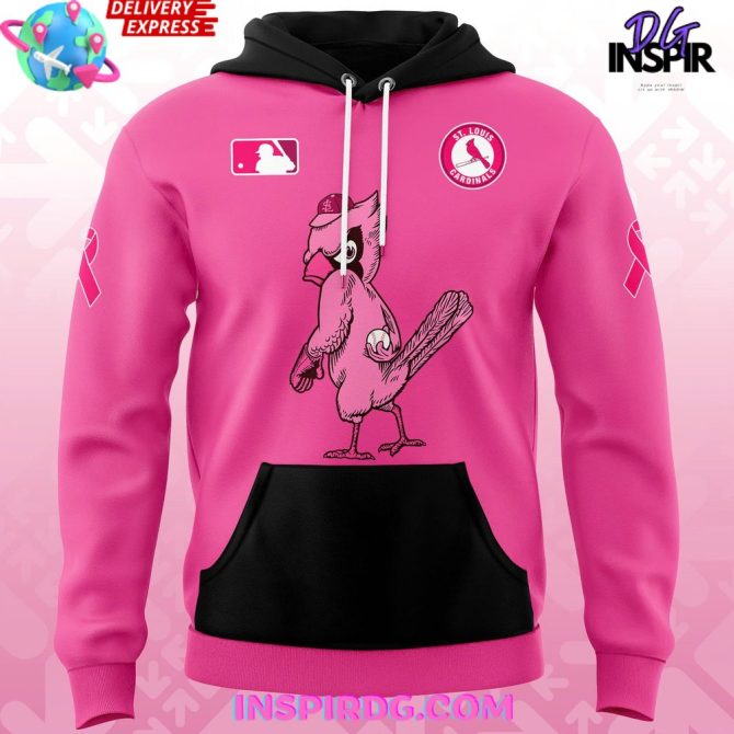 St. Louis Cardinals Stand Up To Cancer Special All Over Print Hoodie - Image 2