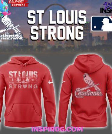 St. Louis Strong X Cardinals City Red Nike All Over Print Hoodie