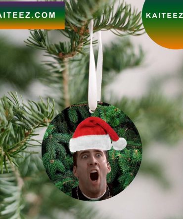 St. Nicolas Cage Face Off Christmas Small Gift For Friend Ornament