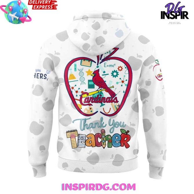 St.Louis Cardinals Teacher Appreciation Night 2025 All Over Print Hoodie - Image 3