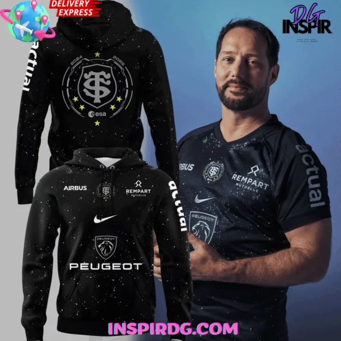 Stade Toulousain X 2025 Esa Space Edition All Over Print Hoodie