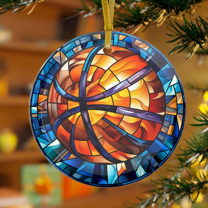 Ceramic Basketball Christmas Ceramic Ornament Perfect Gift For Holiday - Image 2