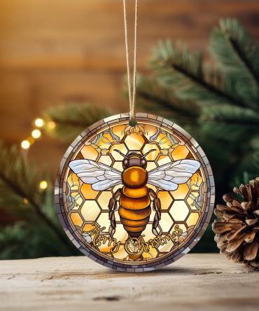 Bee Mica Christmas Ornament Perfect Gift For Holiday