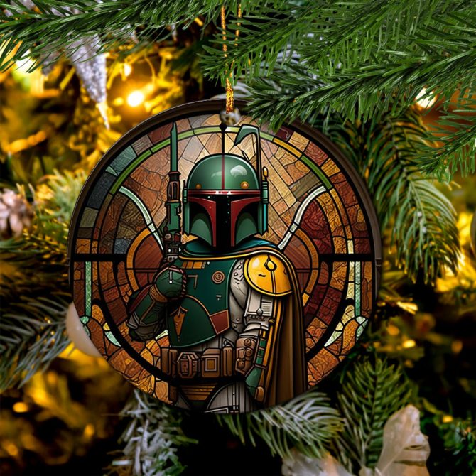 Boba Fett Mica Ornament Perfect Gift For Holiday