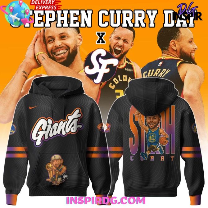 Steph Curry Collab San Francisco Giants Special Edition All Over Print Hoodie