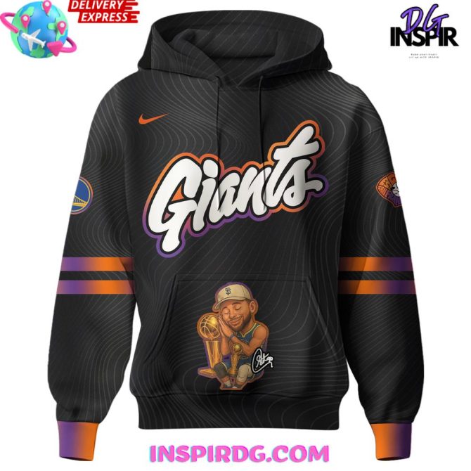 Steph Curry Collab San Francisco Giants Special Edition All Over Print Hoodie - Image 2