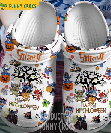 Stich Happy Halloween Crocs Clogs - Discover Comfort And Style Clog Shoes For Family