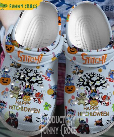 Stich Happy Halloween Crocs Clogs Shoes - Discover Comfort And Style Clog Shoes For Family