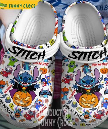 Stitch And Treat Halloween Crocs Shoes - Discover Comfort And Style Clog Shoes For Family