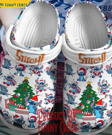 Stitch Christmas Tree Crocs Shoes - Discover Comfort And Style Clog Shoes For Family
