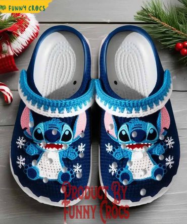 Stitch Knit Effect Christmas Crocs Shoes - Discover Comfort And Style Clog Shoes For Family