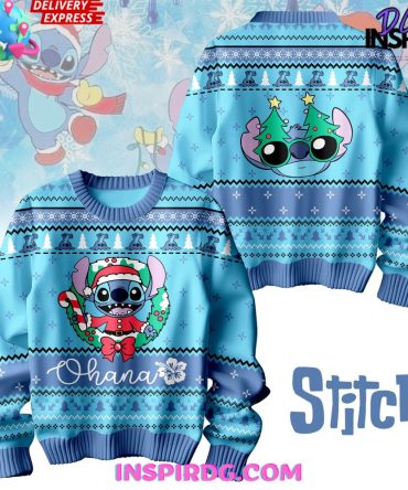 Stitch Ohana Christmas Premium Special Ugly Ugly Christmas Sweater