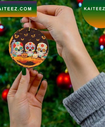 Sugar Skull Halloween Tree Decor Gift Friends Ornament