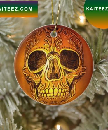Sugar Skull Pumpkin Tree  Decorations Ornament
