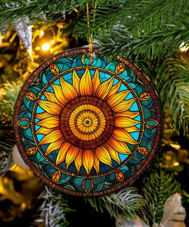 Sunflower Ceramic Ceramic Ornament Perfect Gift For Holiday
