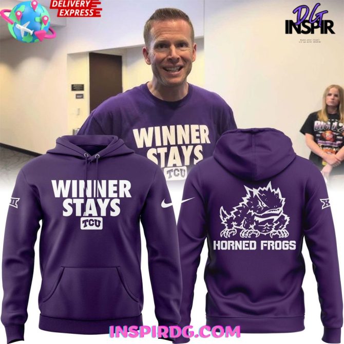 Tcu Football "Winner Stays" Special All Over Print Hoodie