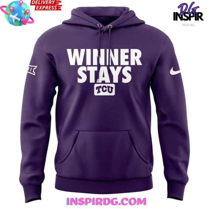 Tcu Football "Winner Stays" Special All Over Print Hoodie - Image 2