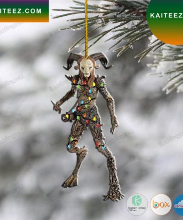 Two Horns Demon Horror Led Lights Christmas Ornament