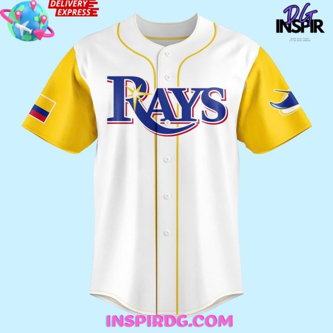 Tampa Bay Rays Colombian Heritage Night 2025 Baseball Jersey - Image 2