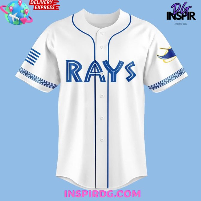 Tampa Bay Rays Greek Heritage Night 2025 Baseball Jersey - Image 2