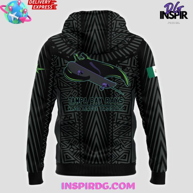 Tampa Bay Rays Mexican Heritage Celebration 2025 All Over Print Hoodie - Image 3