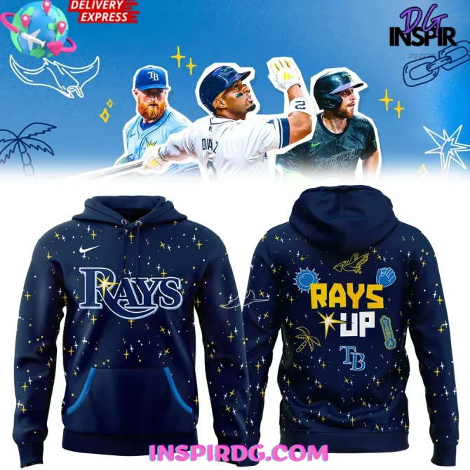 Tampa Bay Rays Up 2025 Nike All Over Print Hoodie