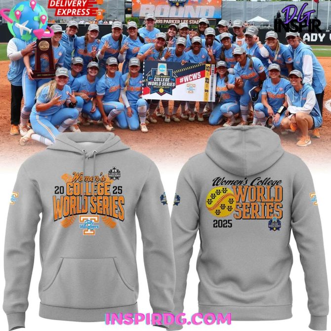 Tennessee Lady Volunteers 2025 Women’S College World Series Official All Over Print Hoodie