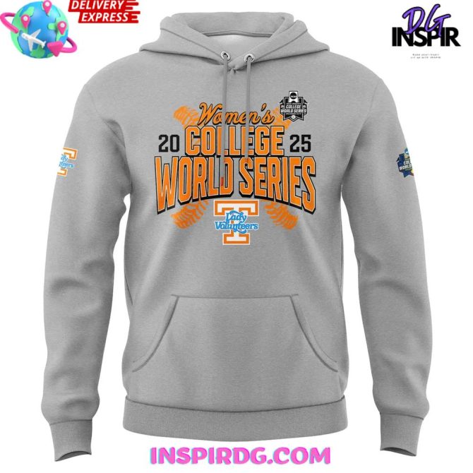 Tennessee Lady Volunteers 2025 Women’S College World Series Official All Over Print Hoodie - Image 2