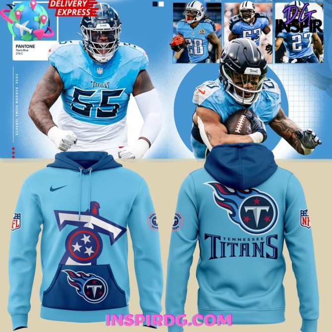 Tennessee Titans Season Home 2025 All Over Print Hoodie