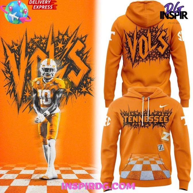 Tennessee Volunteers Checkerboard Burst Nike Special Edition All Over Print Hoodie
