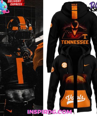 Tennessee Volunteers Dark Mode Venom 2024 Zip All Over Print Hoodie