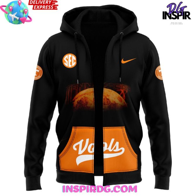 Tennessee Volunteers Dark Mode Venom 2024 Zip All Over Print Hoodie - Image 2