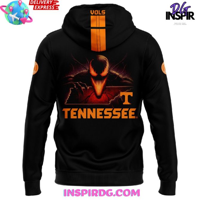 Tennessee Volunteers Dark Mode Venom 2024 Zip All Over Print Hoodie - Image 3