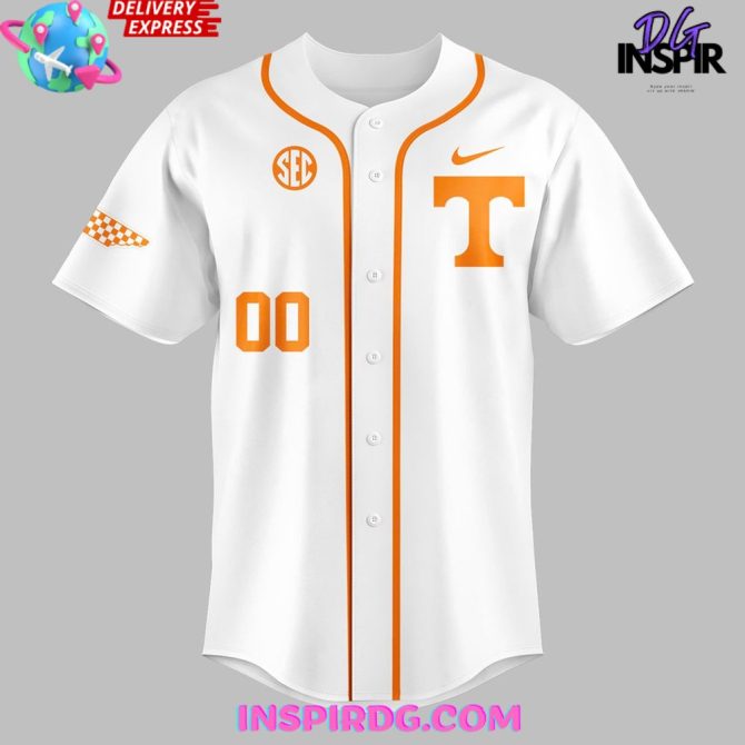 Tennessee Volunteers Home White Baseball Jersey - Image 2