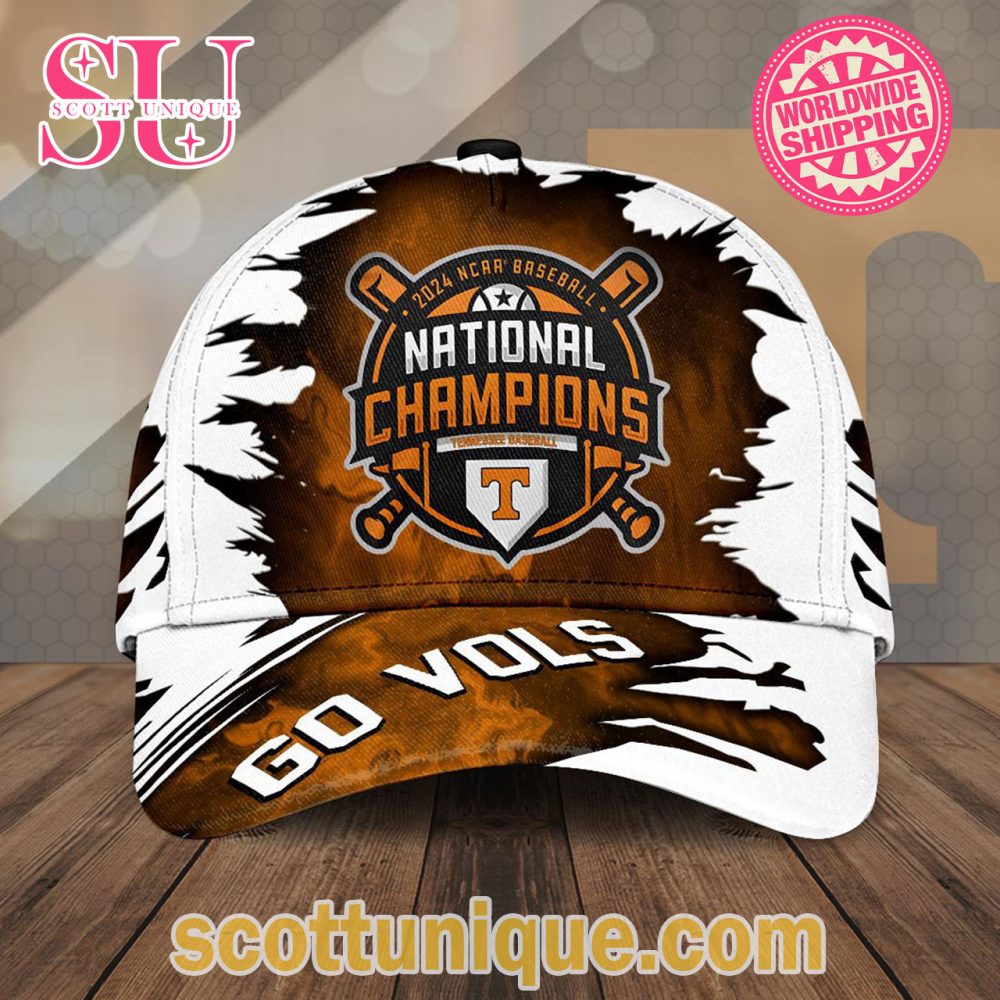 Tennessee Volunteers National Champions 2024 Ncaa Baseball Classic Cap