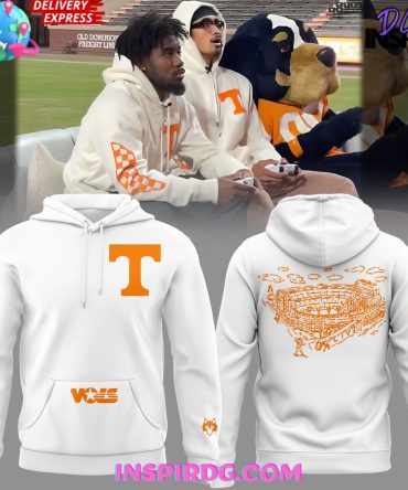 Tennessee Volunteers Neyland Stadium White All Over Print Hoodie, 3D Hoodie