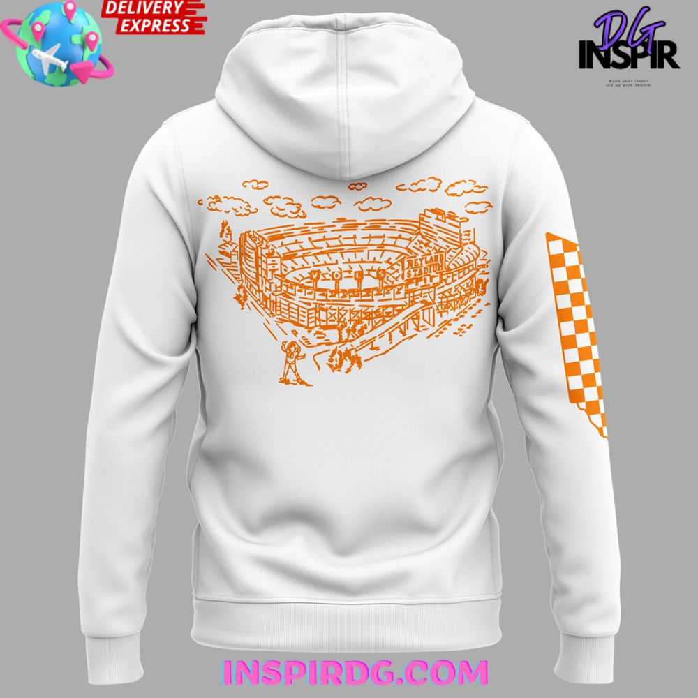 Tennessee Volunteers Neyland Stadium White All Over Print Hoodie, 3D Hoodie - Image 3