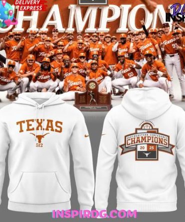 Texas Longhorns Sec Regular Season Title Special White All Over Print Hoodie
