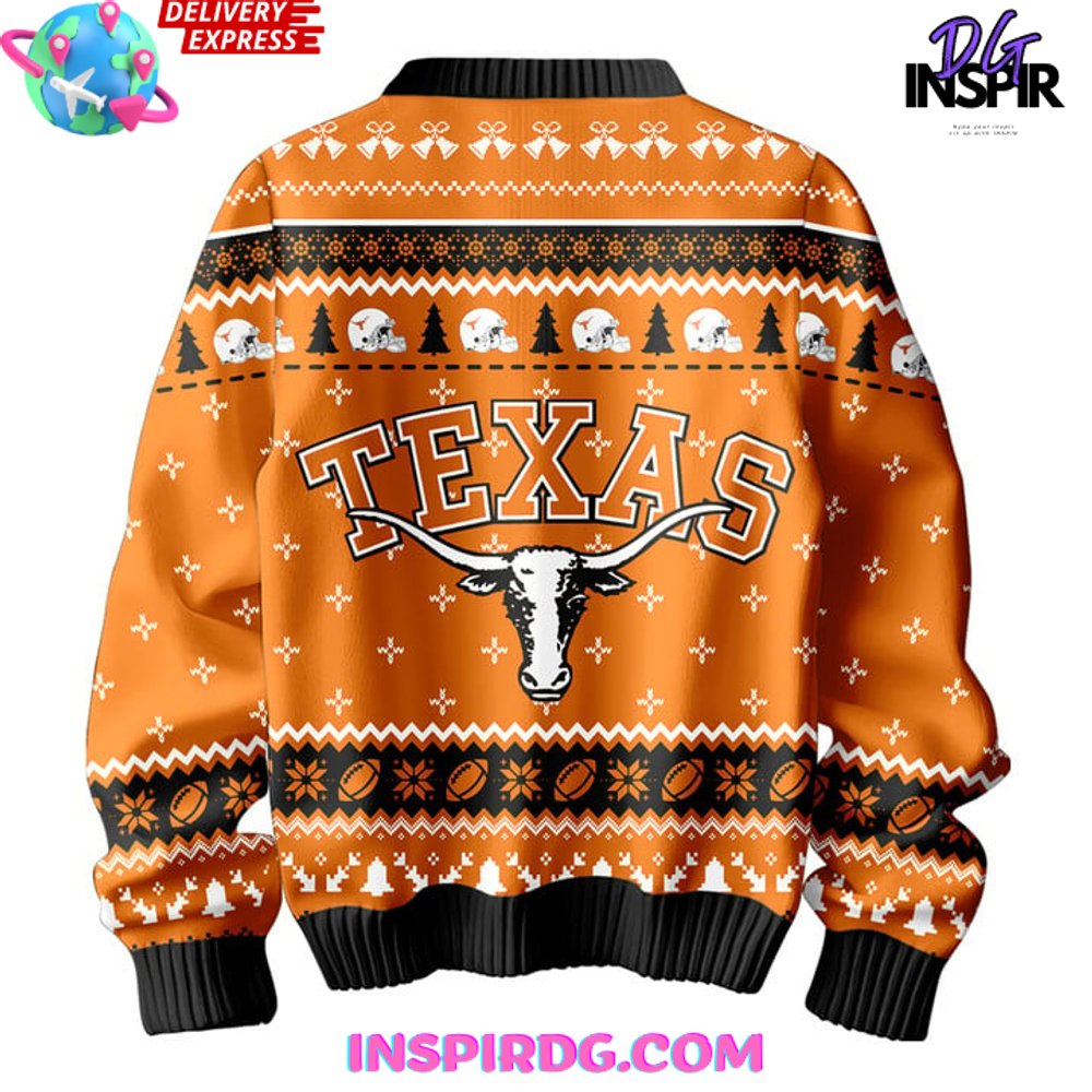 Texas Longhorns X Snoopy Special Edition Ugly Christmas Sweater - Image 3