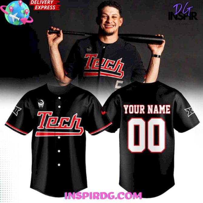 Texas Tech Baseball Patrick Mahomes 2025 Baseball Jersey