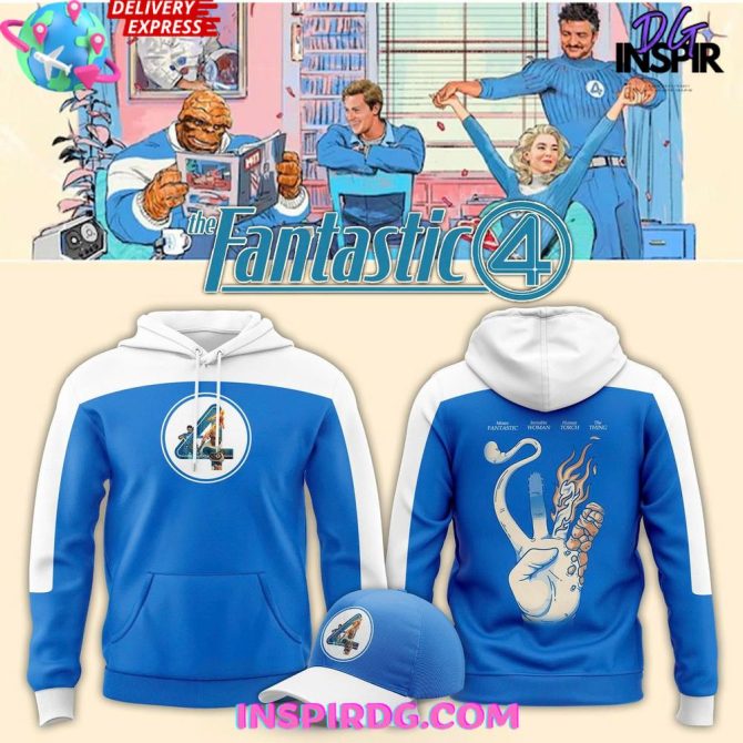 The Fantastic Four First Step 2025 Official All Over Print Hoodie