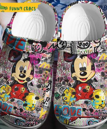 The Life Is Beautiful Mickey Mouse Crocs Clog Shoes - Discover Comfort And Style Clog Shoes Unisex Clogs Garden Shoes
