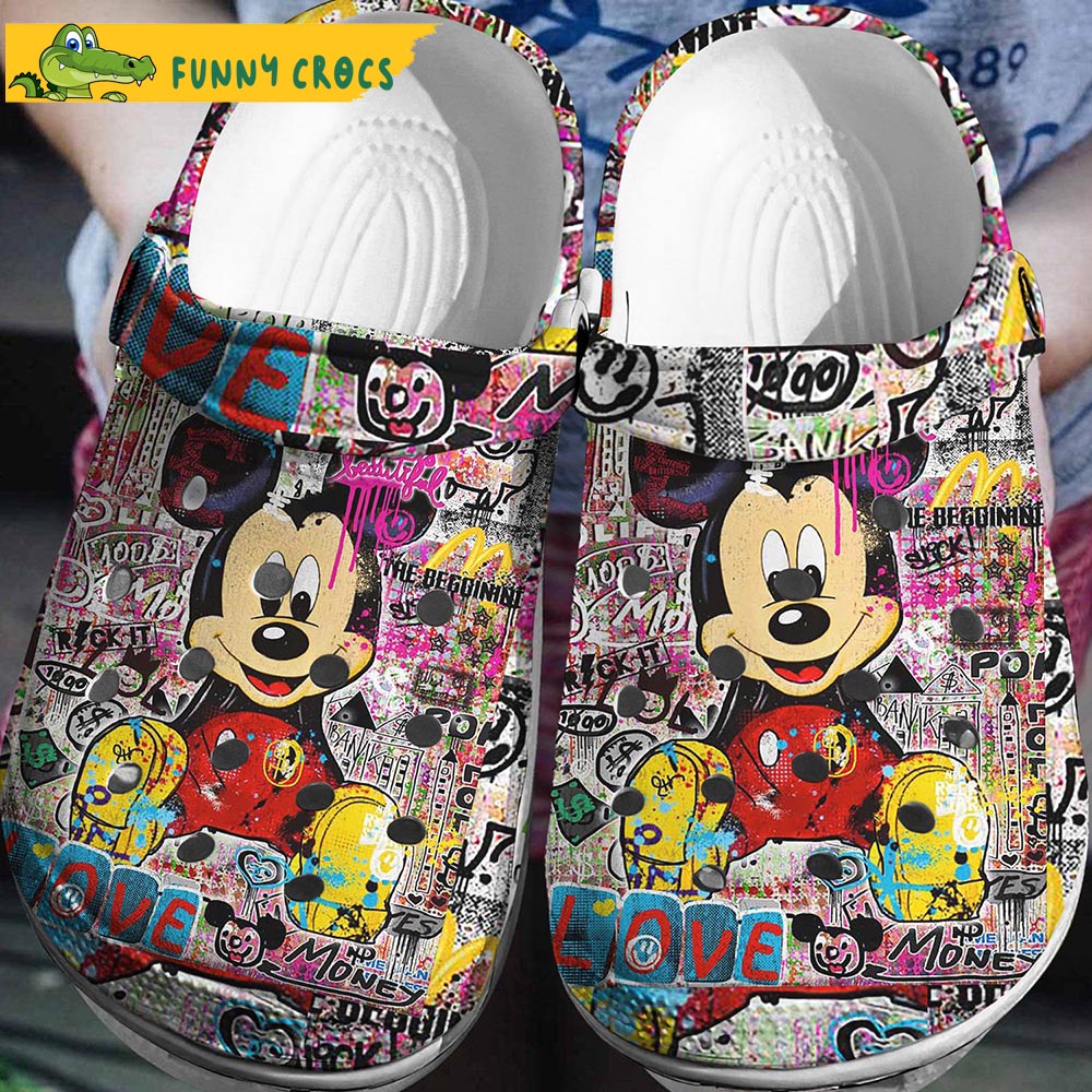 The Life Is Beautiful Mickey Mouse Crocs Clog Shoes - Discover Comfort And Style Clog Shoes Unisex Clogs Garden Shoes